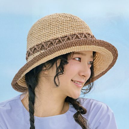 【自選組合材料包】hamanaka andaria soft 優雅雙色夏日太陽帽材料包